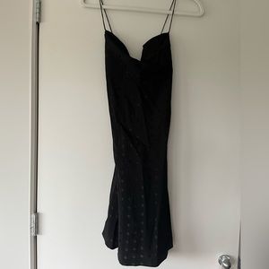 Le Lis. Black polka dot slip dress. Brand new with tags. Size Small